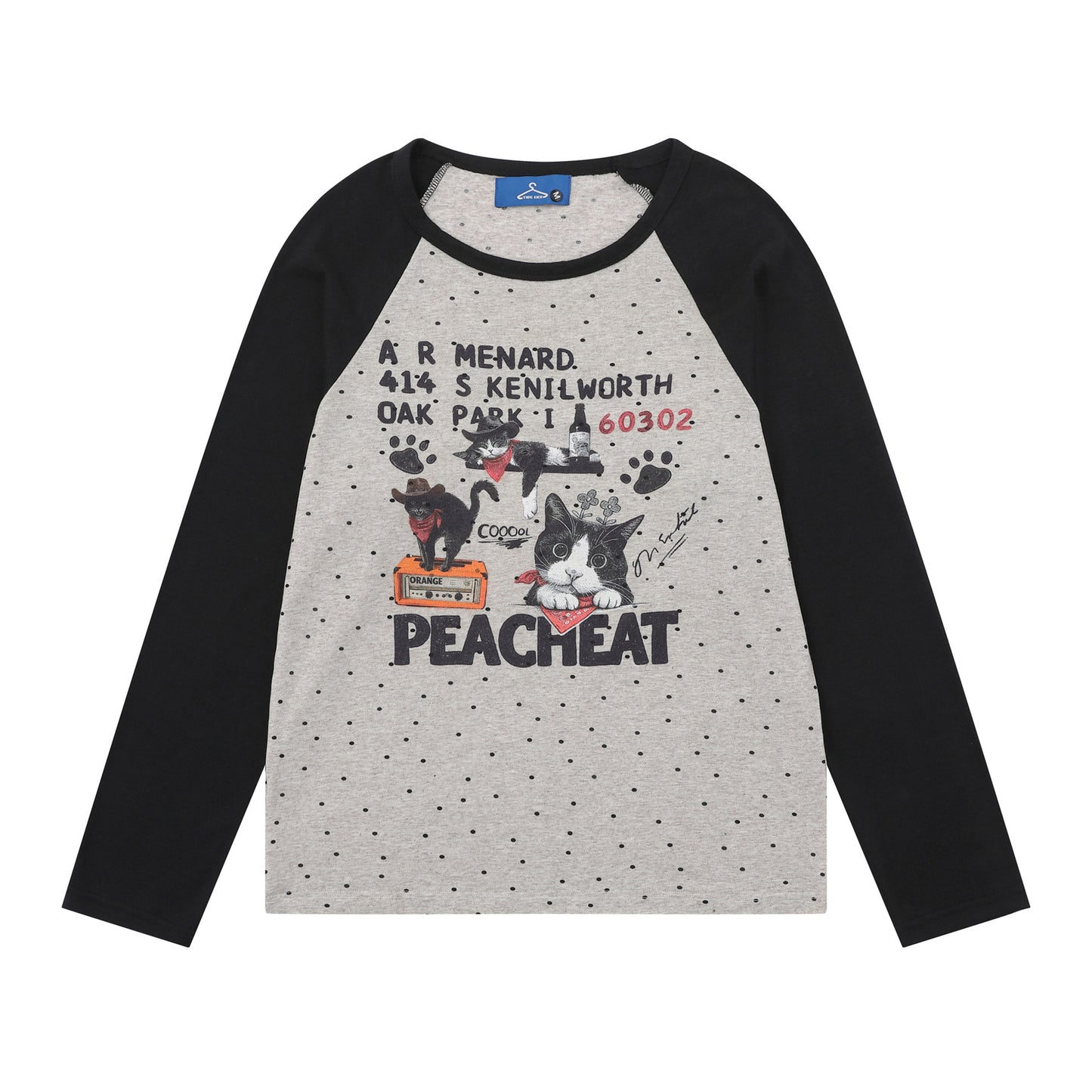 Hoodie with Cartoon Cat Print Pullover Sweatshirt for Women