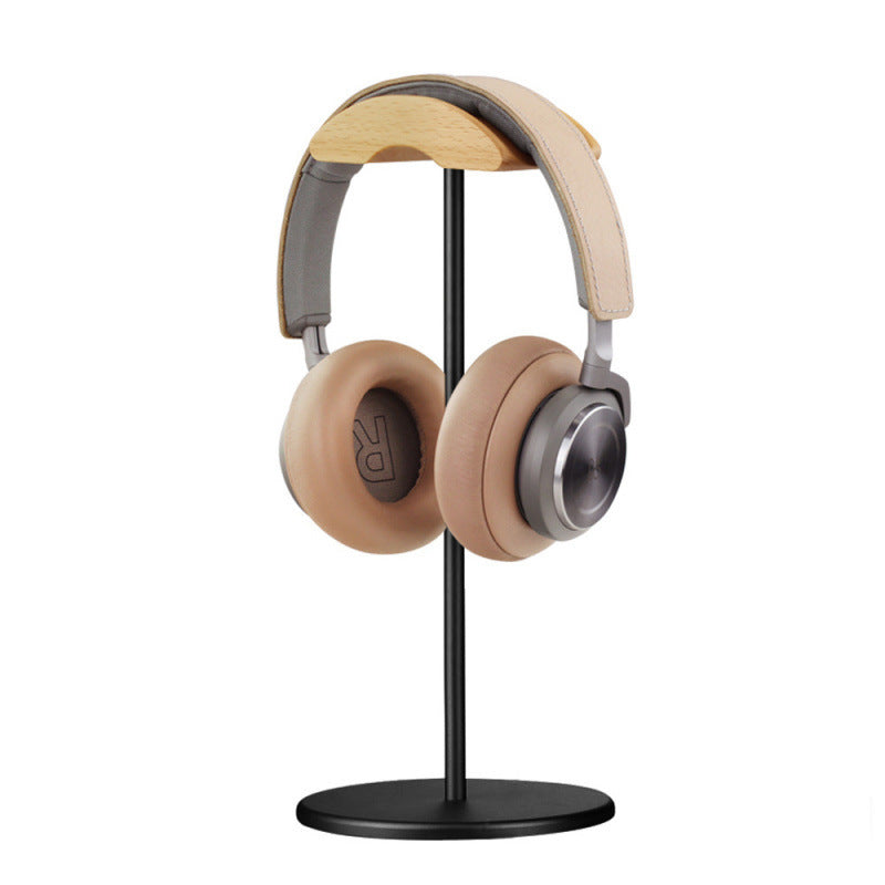 Headphone Stand Holder Creative AirPods Max Headphone Rack Aluminum Hook Solid Wood Headphone Organizer