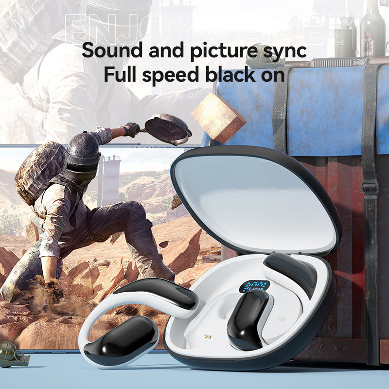 OWS over the ear wireless Bluetooth earphones with ultra long battery life and no in ear sports running earphones