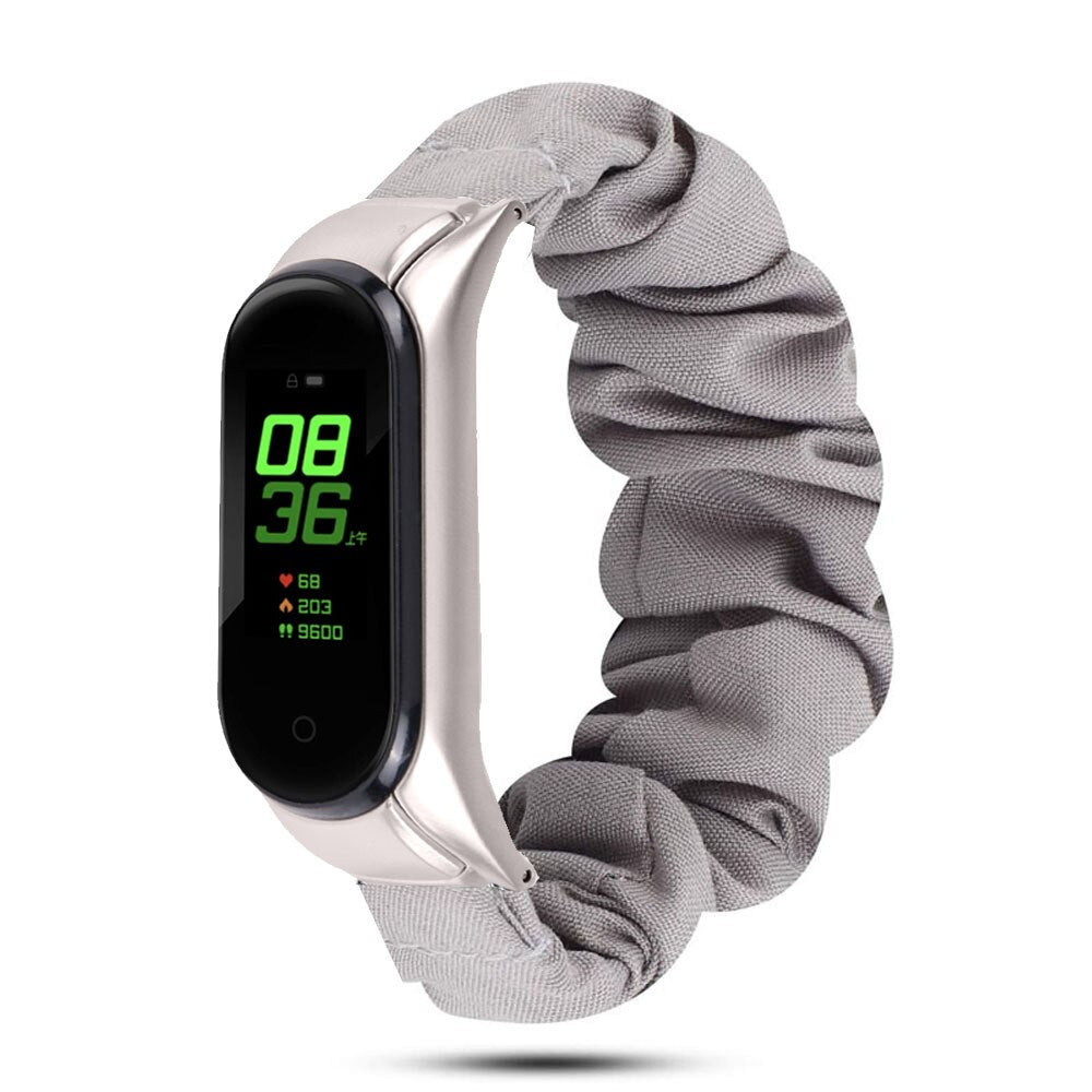 Scrunchies Elastic Strap for Xiaomi Mi band 5 4 3 replaceable Bracelet Mi Band 4 correa Wristband Breathable straps for miband 5