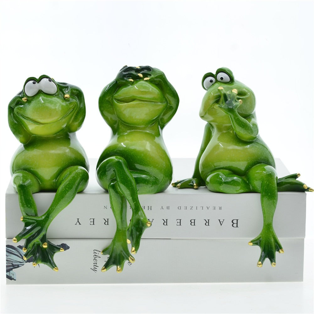 Garden Home Three No Frog Resin Decoration