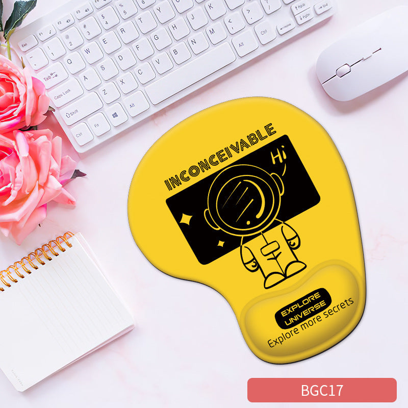 Silicone wrist mouse pad female comfortable computer soft non-slip hand rest pad thick non-slip wrist rest cute game pad