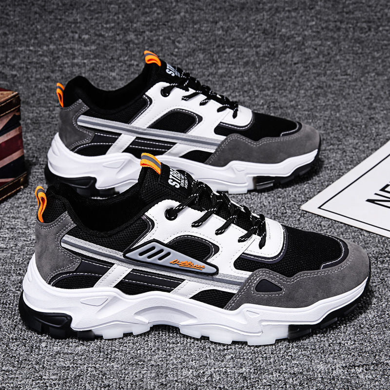 Breathable Mesh Running Dad Shoes Casual Sports Student Travel Shoes Slip-Resistant