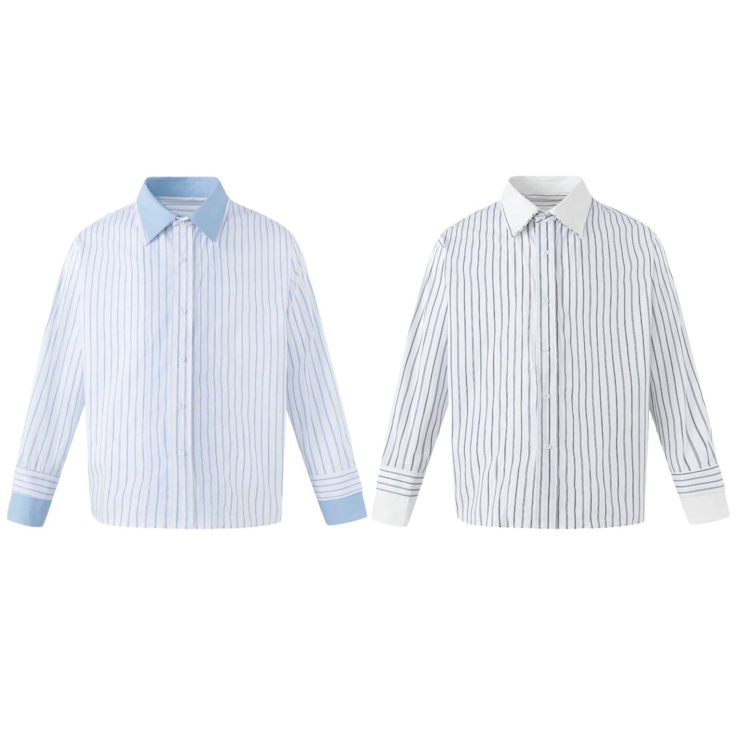 Vintage Retro Plaid Long Sleeve Turn-down Collar Casual Shirt