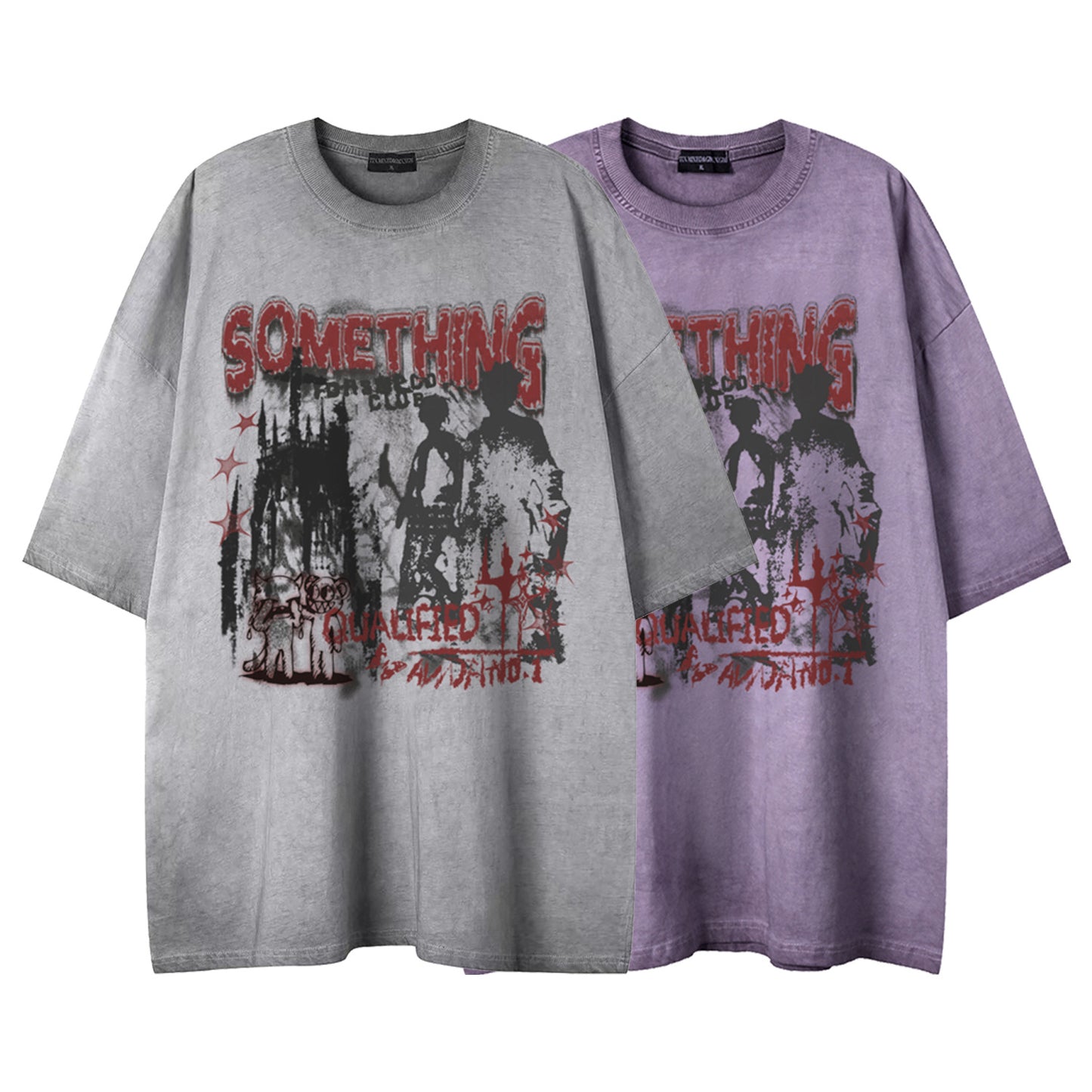Rock band printed short sleeved shirt