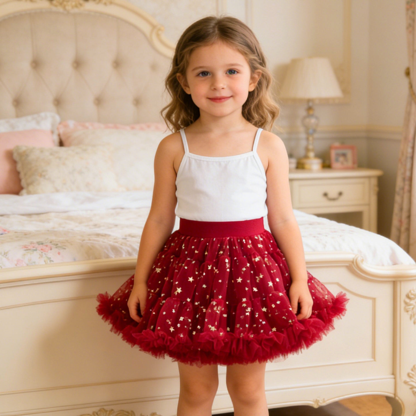 Girls Tutu Skirt Summer New Style Children's Tulle Skirt Girl Puffy Short Skirt Birthday Princess Dress