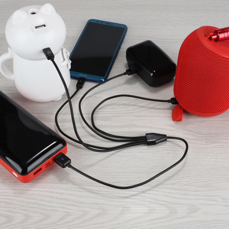 One to four MICRO USB charging cable 50CM to charge 4 Android devices