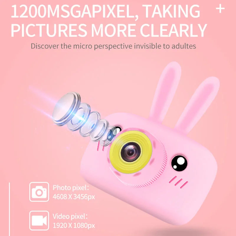 Child camera HD digital camera 2 inch cute cartoon Camera toys children birthday gift 1600w child toys Camera