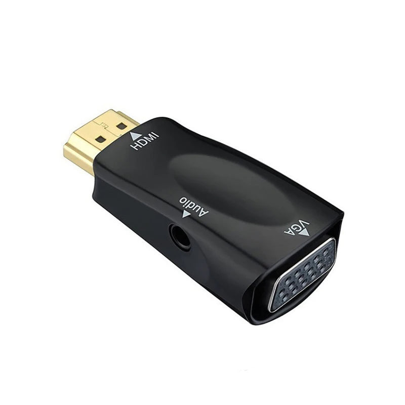 HDMI Male to VGA 15 Pin Female Adapter Audio Cable Converter FHD 1080P 720P 480P For PC Laptop TV Box Computer Display Projector
