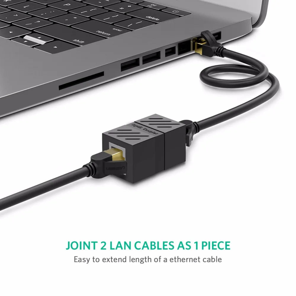 Ugreen RJ45 Connector Cat7/6/5e Ethernet Adapter 8P8C Network Extender Extension Cable for Ethernet Cable Female to Female