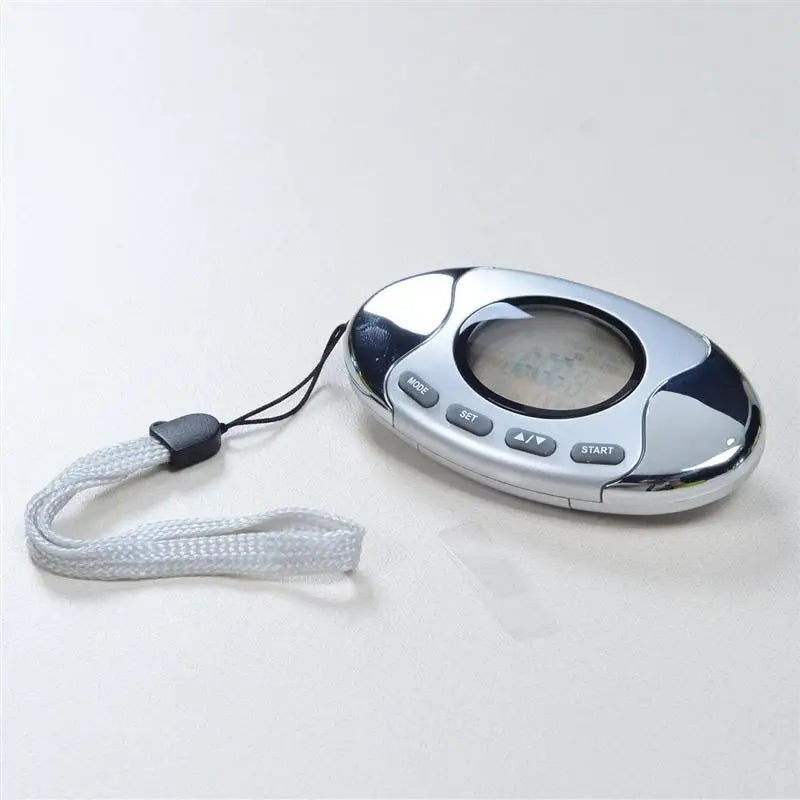 Step Counter Walking 3D Digital Pedometer with Strap Accurately Track Steps and Miles Multi-Function Pocket Pedometer