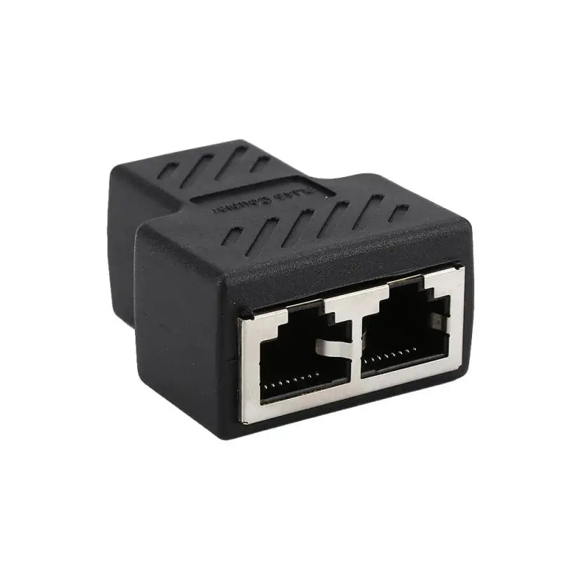 1 To 2 Ways RJ45 Female Splitter LAN Ethernet Network Cable Double Connector Adapter Ports Coupler For Laptop Docking Stations
