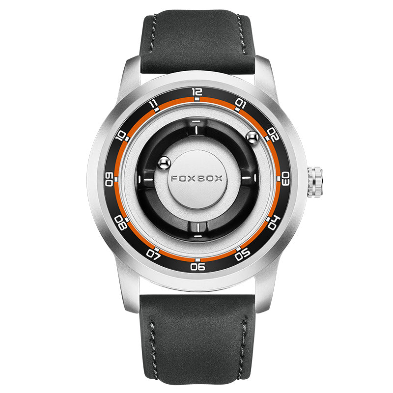 LIGE Fashionable Roman Numeral Men's Multi-Function Quartz Watch with Leather Strap and Water Resistance
