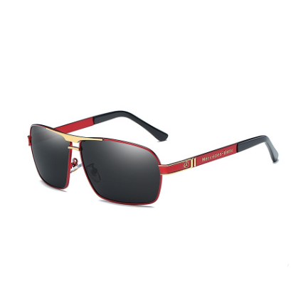 Men's fashion square polarizer sunglasses