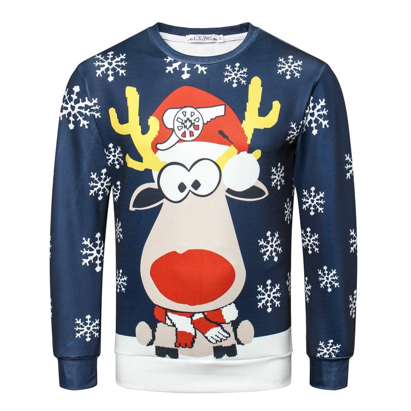 Ugly Snowman Deer Christmas Sweater