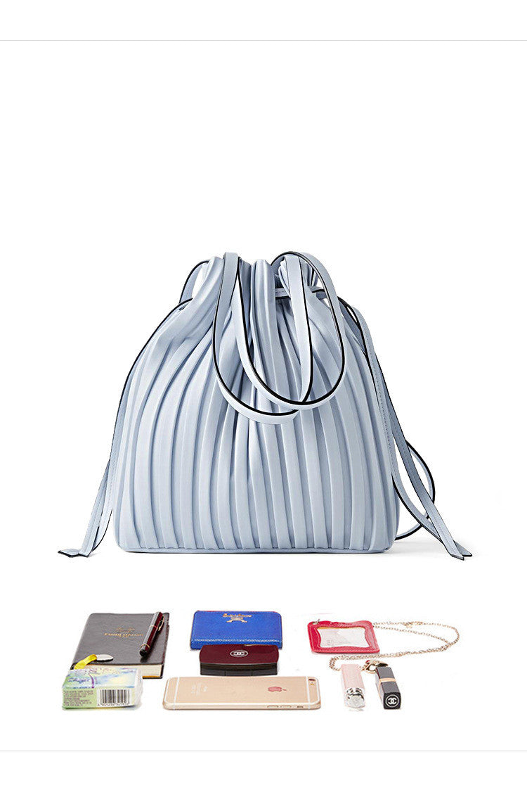 Pleated Beam Handbag