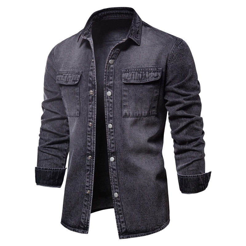 AIOPESON 100% Cotton Denim Jackets