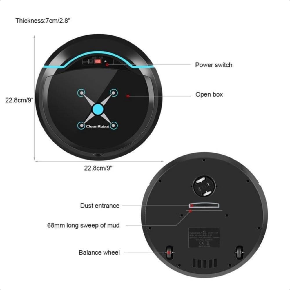 24V Universal Smart Robot Vacuum Cleaner