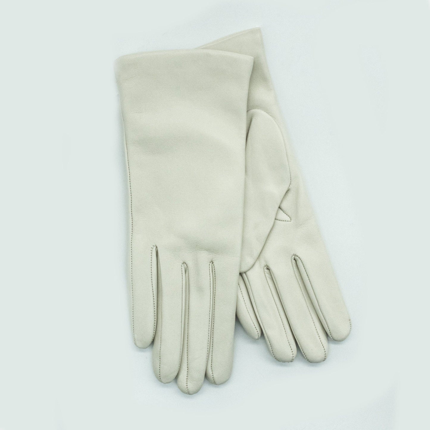 9" LEATHER GLOVES WITH CASHMERE LINING