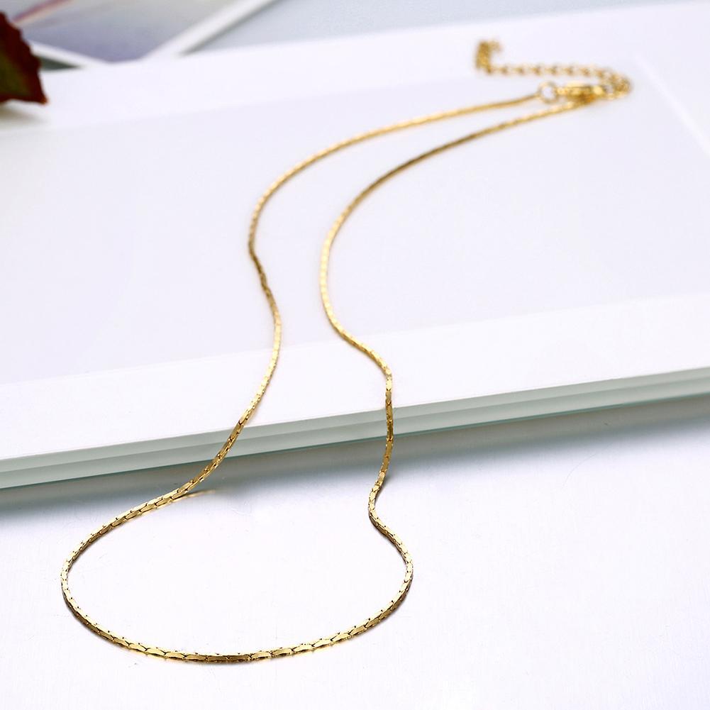18K Rose Gold Plated Singapore Chain 18" ITALY Made