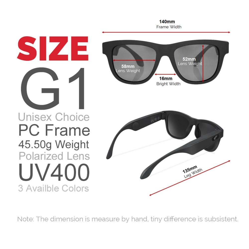 VIVIBEE Bone Conduction Music Sunglasses