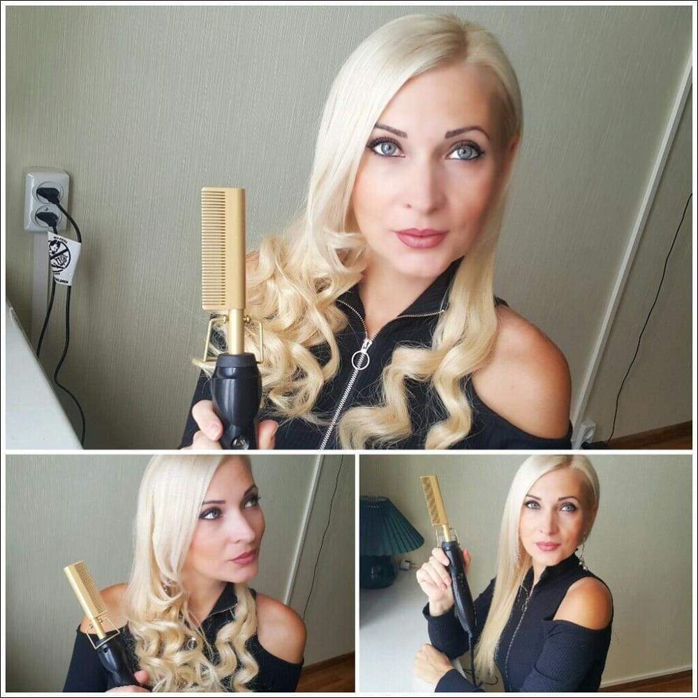 450ºF Golden Electric Comb Iron