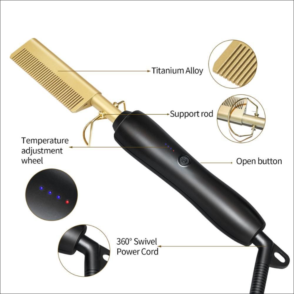 450ºF Golden Electric Comb Iron