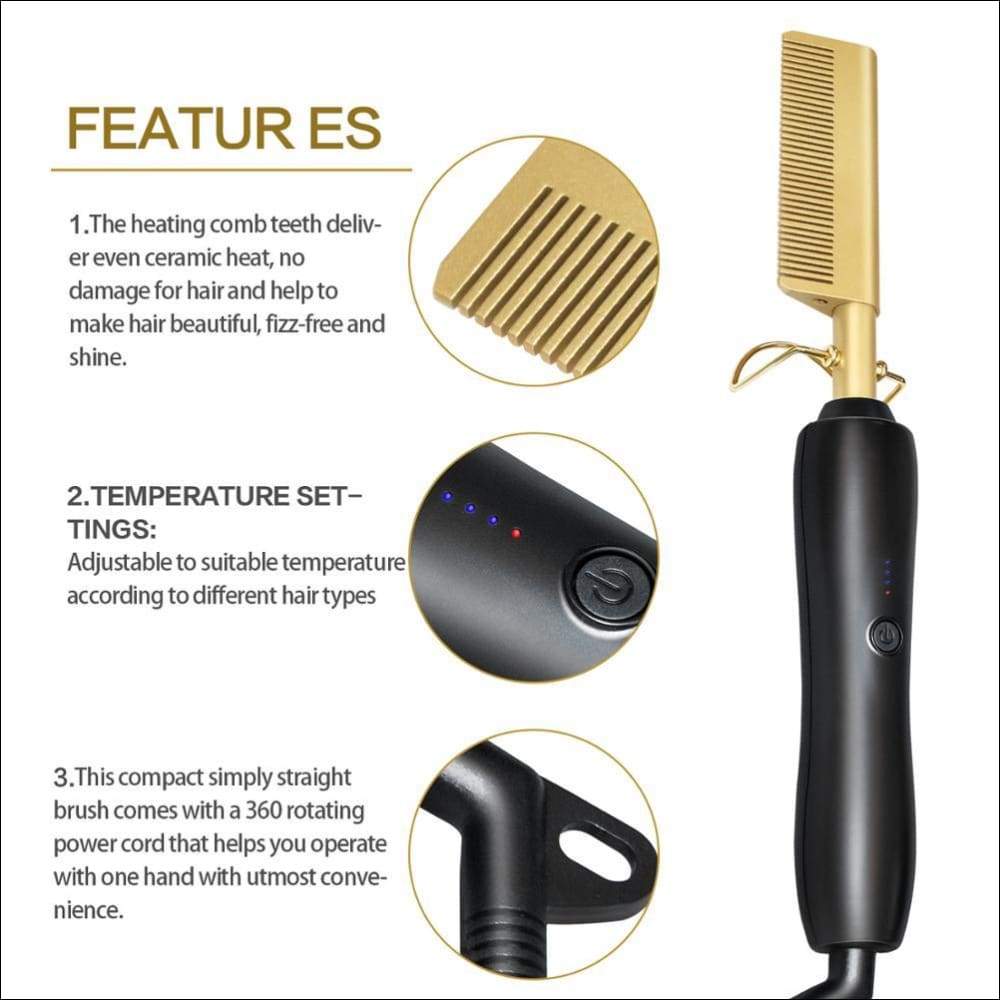 450ºF Golden Electric Comb Iron