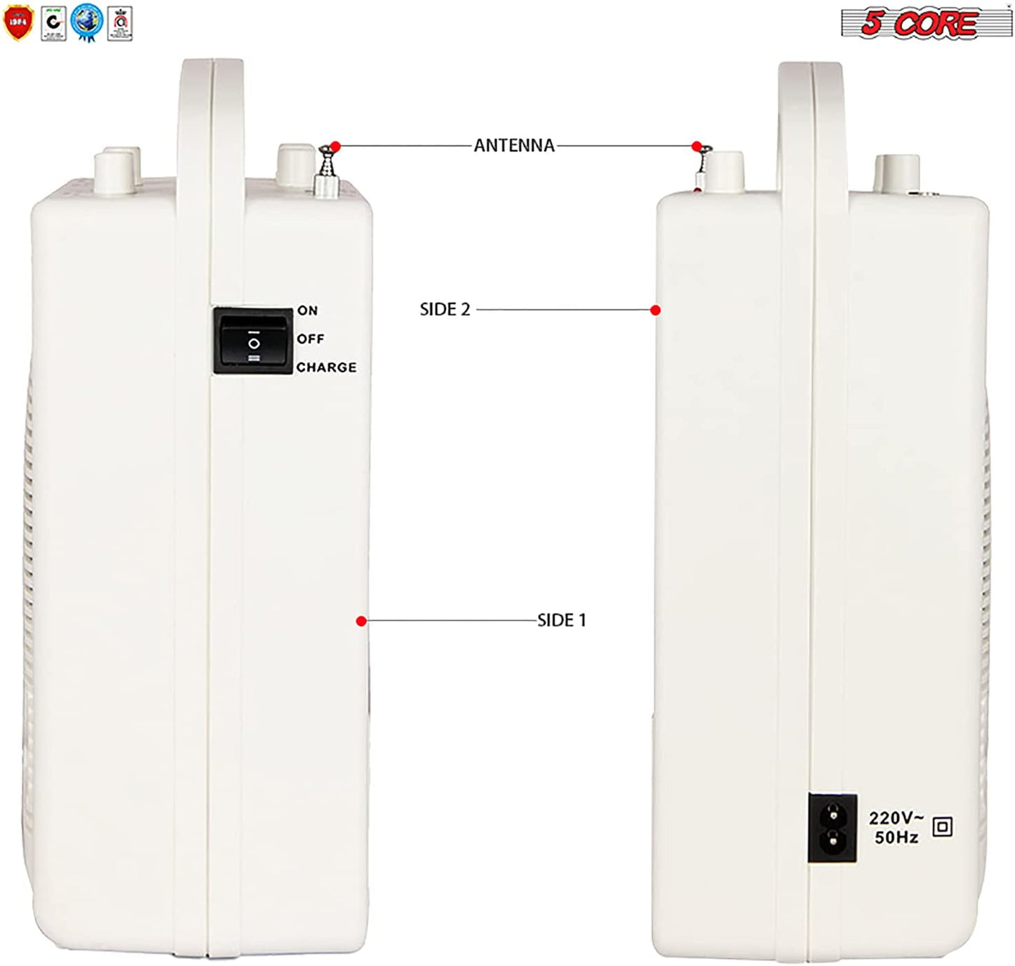 Microphone Wireless Collar & Head Set Amplifier System Portable PA Speaker (HEAD SET MIC) 5 Core WA 116