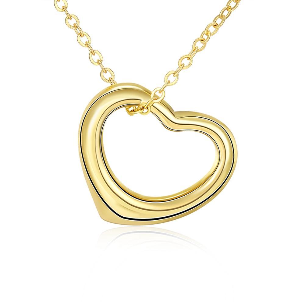 Tiffany Inspired Heart Shaped Necklace in 14K Gold ITALY Made