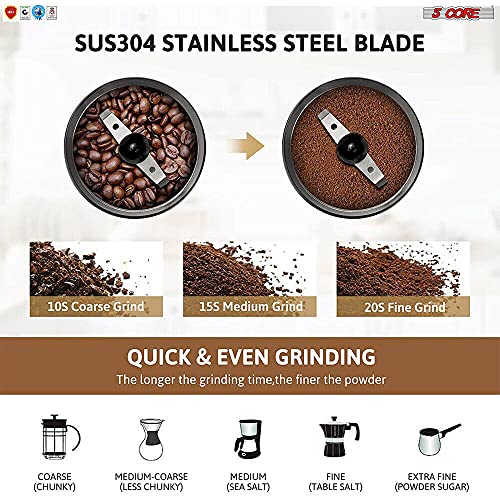 Coffee Grinder Spice Nut Grinders Blender 5 Core CG 01