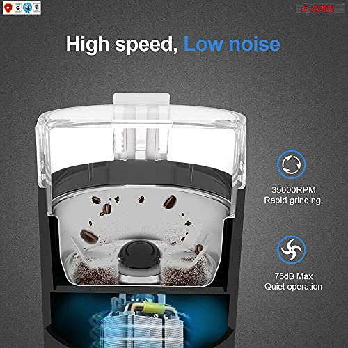 Coffee Grinder Spice Nut Grinders Blender 5 Core CG 01
