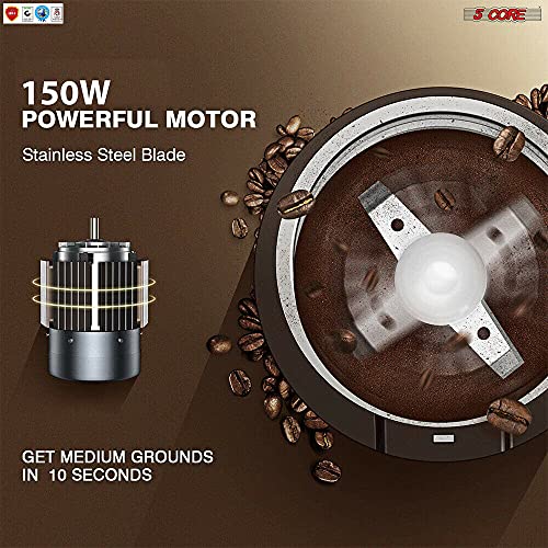 Coffee Grinder Spice Nut Grinders Blender 5 Core CG 01