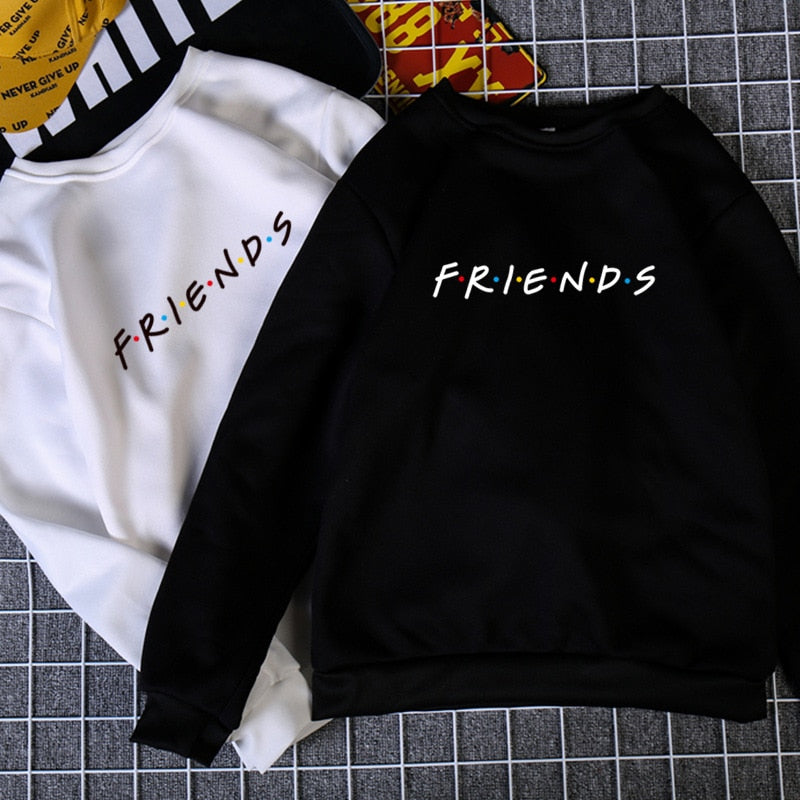 FRIENDS Print Long Sleeve Hoodie