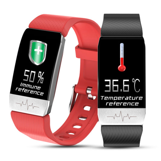 T1 Smart Watch Band With Temperature Immune Measure ECG Heart Rate