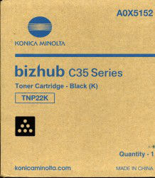 Black Toner Cartridge TNP-22K Konica Minolta