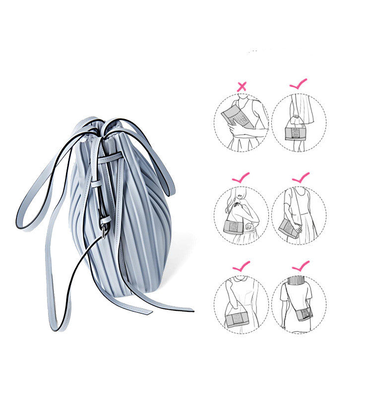 Pleated Beam Handbag