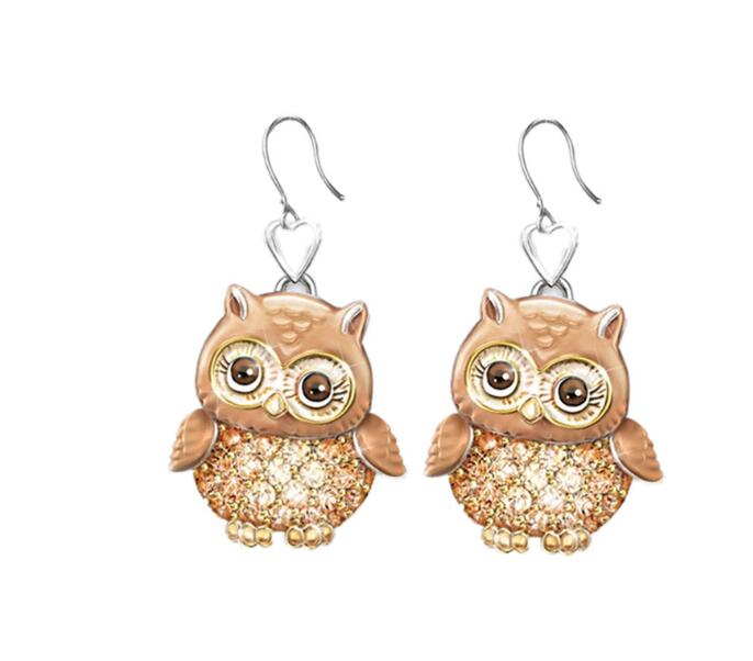 1pc Fashion Alloy Cute Animal Necklace Bee Owl Lady Pendant