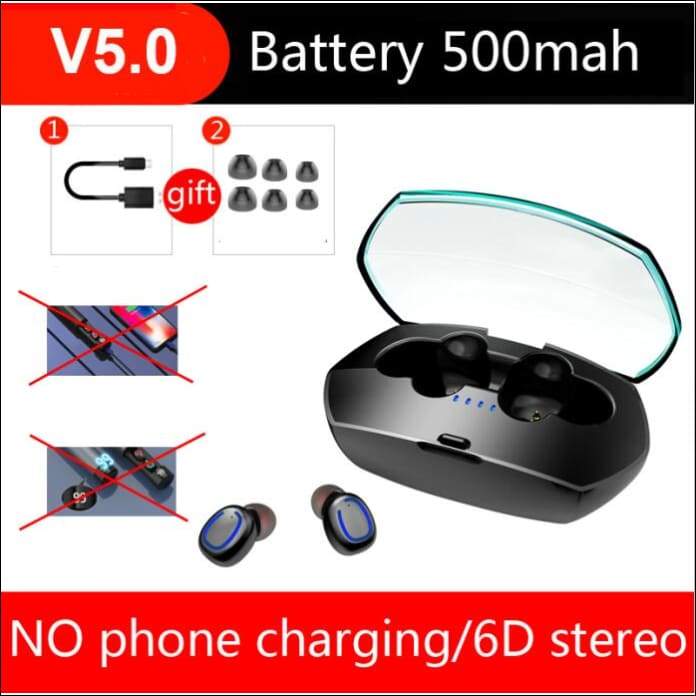 6D Power Bank Wireless Earbuds