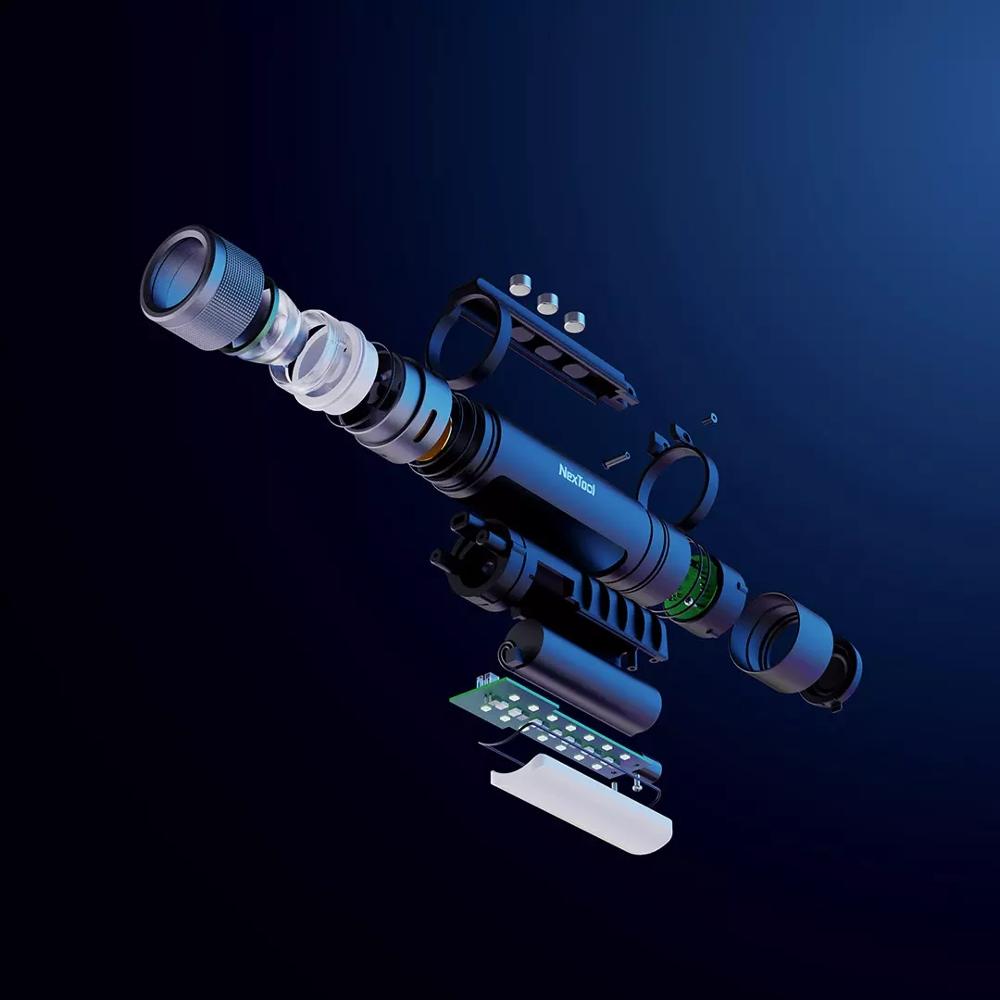 Dual-light Zoomable Flashlight