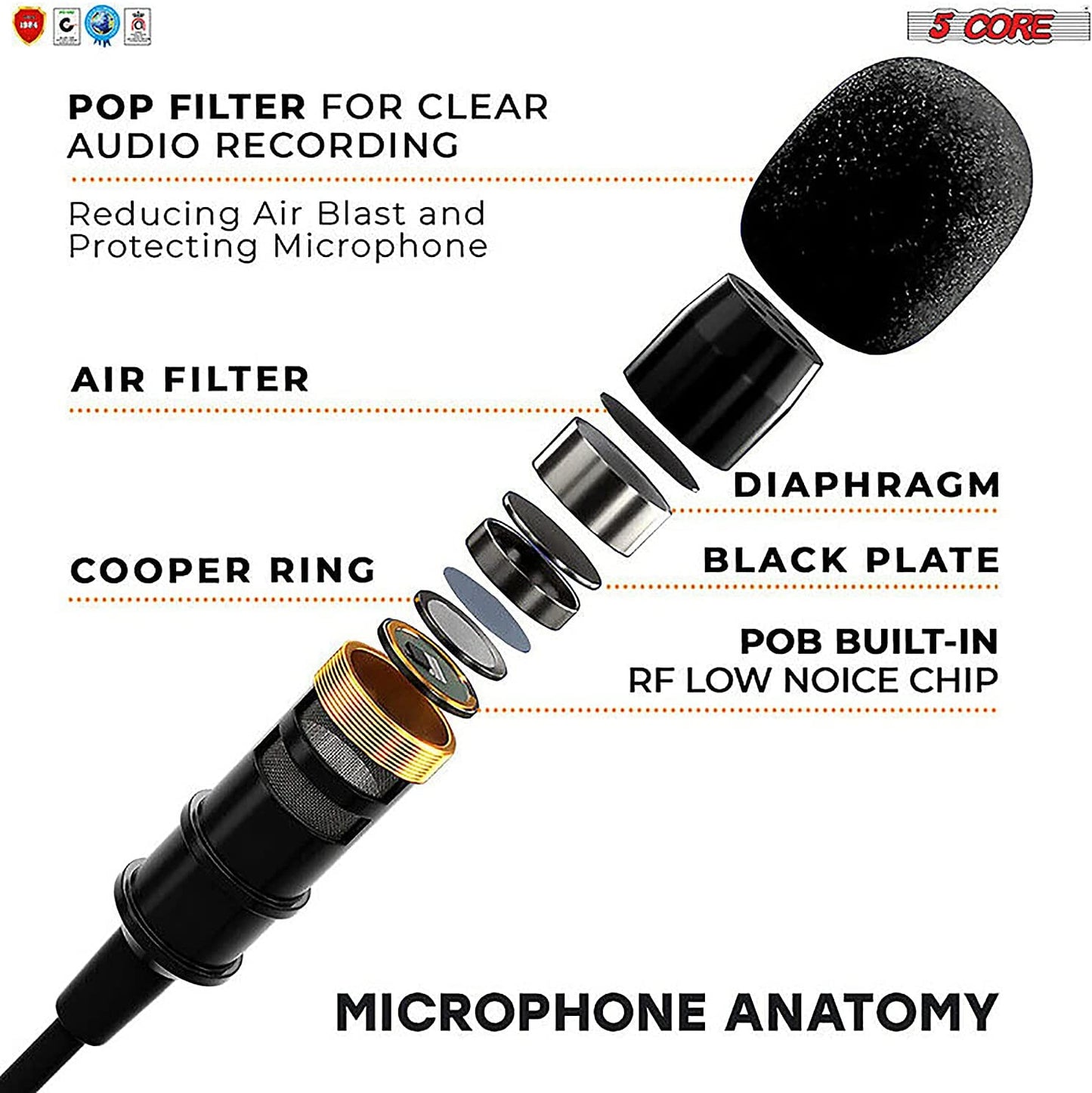 Microphone Wireless Collar & Head Set Amplifier System Portable PA Speaker (HEAD SET MIC) 5 Core WA 116