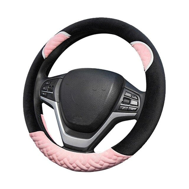 Plush Cartoon Car Steering Wheel Cover
