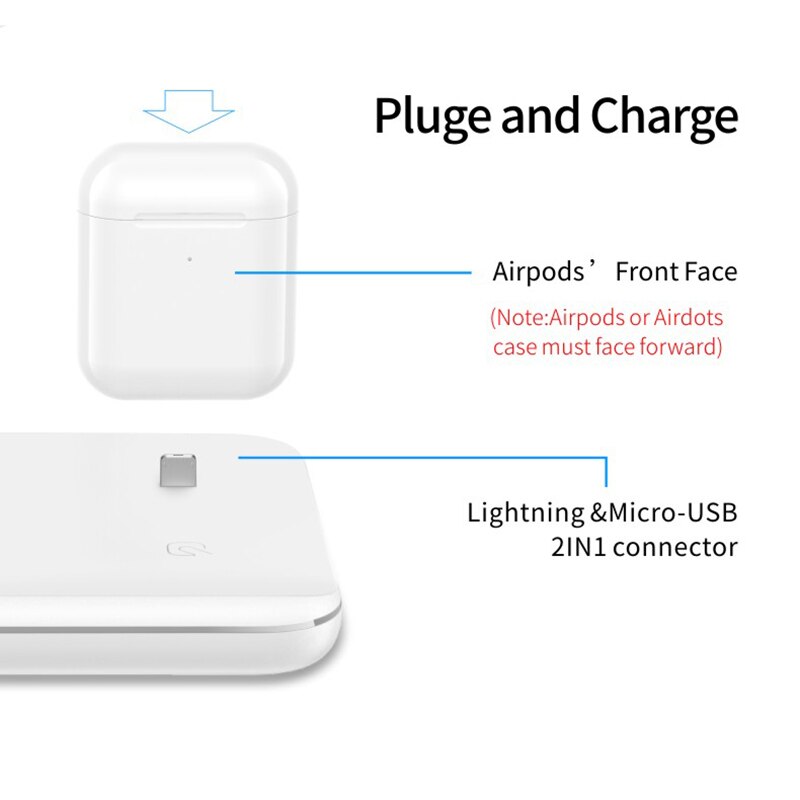 3 In 1 Mobile Phone Watch Headset Wireless Charger Stand