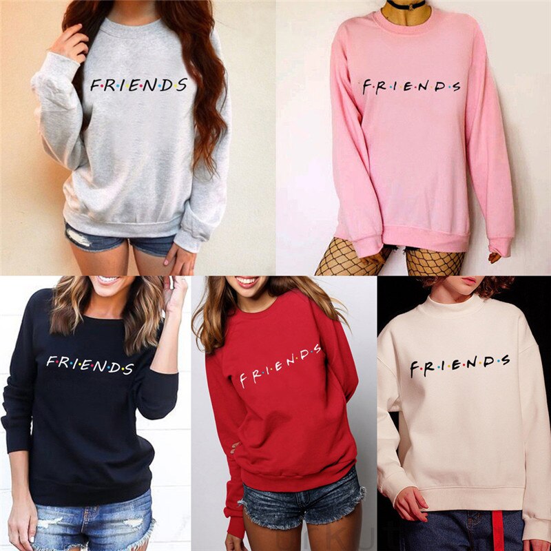 FRIENDS Print Long Sleeve Hoodie