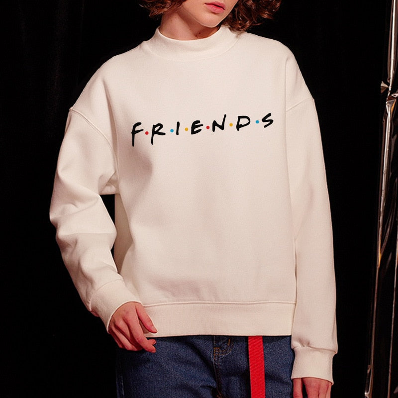 FRIENDS Print Long Sleeve Hoodie