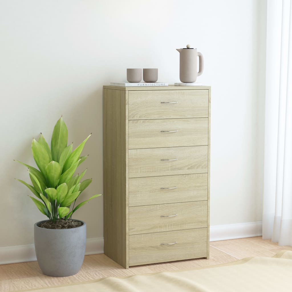 Sideboard with 6 Drawers 23.6"x13.4"x37.8"