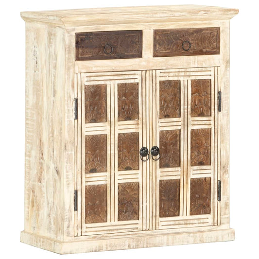 vidaXL Sideboard White Solid Mango Wood
