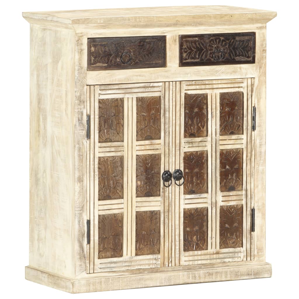 vidaXL Sideboard White Solid Mango Wood