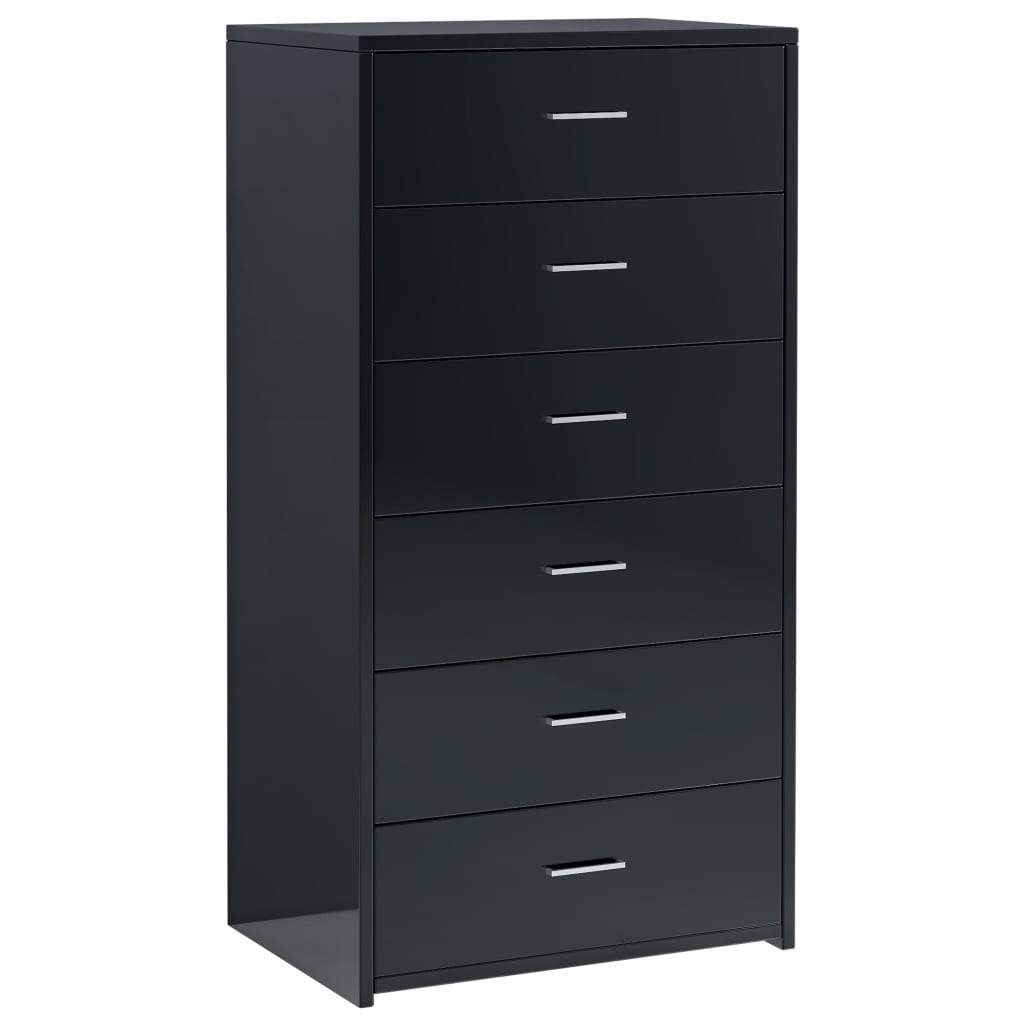 vidaXL Sideboard with 6 Drawers Chipboard Storage Side Cabinet Multi Colors