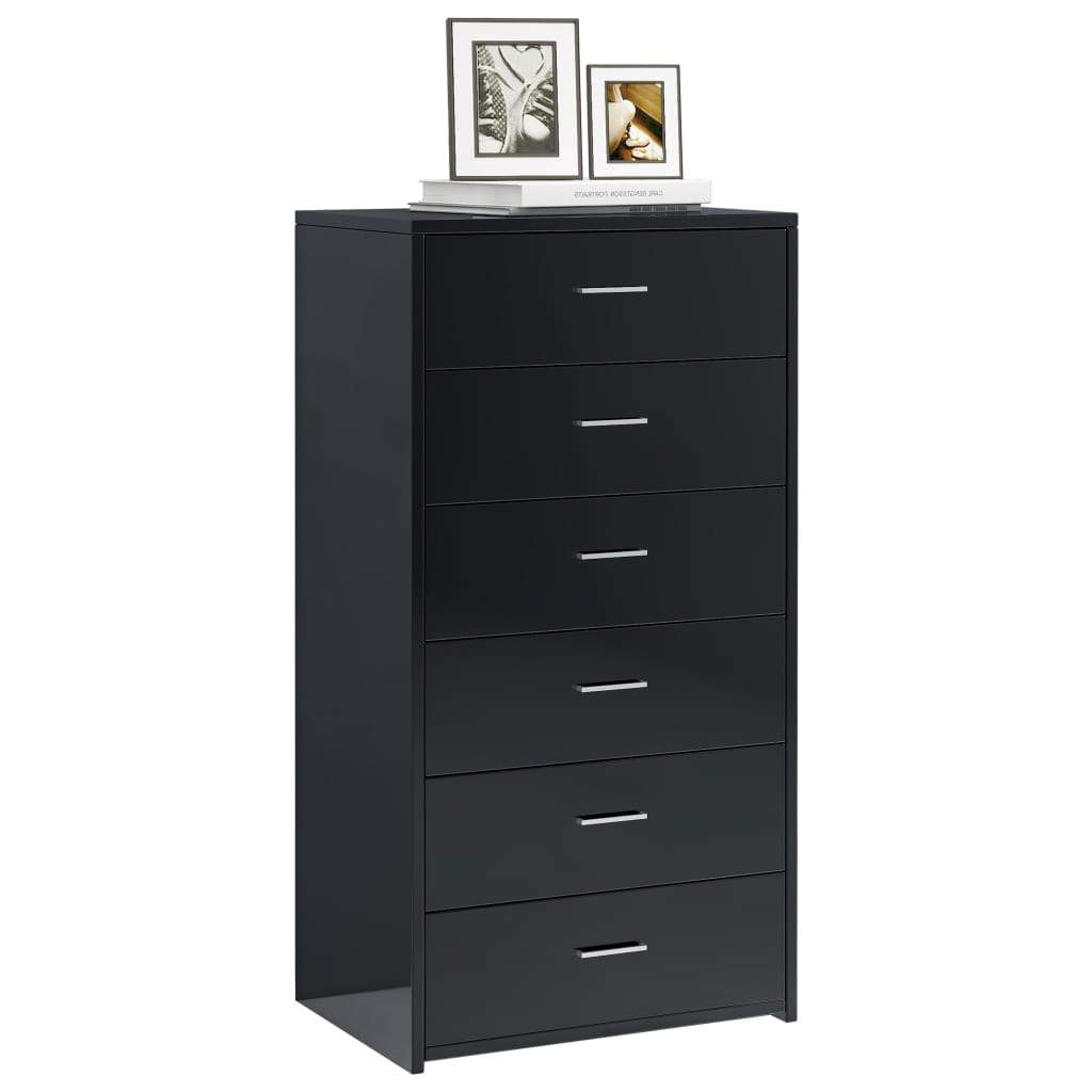 vidaXL Sideboard with 6 Drawers Chipboard Storage Side Cabinet Multi Colors